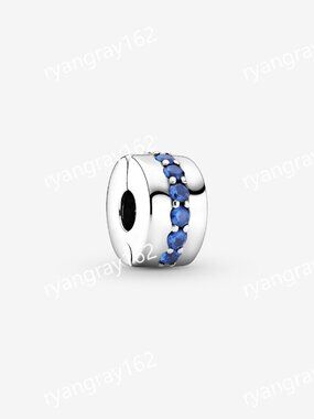 Pandora Blue Sparkle Clip Charm